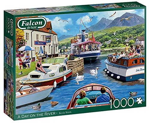 Falcon Puzzle 1000 Teile - A Day On The River – ab 12 Jahren – Klassisches Puzzle
