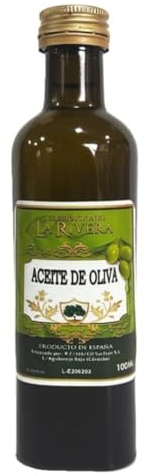 Lote de 5 Botellas Cristal de Aceite de Oliva Virgen Extra La Rivera. Regalos Originales. Complementos. Detalles para Bodas, Comuniones, Bautizos y Cumpleaños. CC