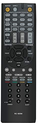 RC-803M Télécommande de Remplacement - VINABTY RC803M AV Receiver Télécommande pour Onkyo TX-NR609 HT-S7409 HT-S8409 RC 803M Remote Control