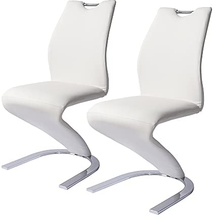 Original Mermaid Esszimmerstuhl Home skandinavische Erwachsene Schreibtischstühle Freizeit Kreative Leder Kunst Bar Theken Stuhl Sitz (2 Stück) (weiß)