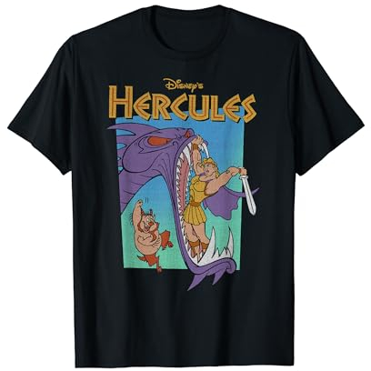 Disney Hercules Hydra Battle Retro Camiseta