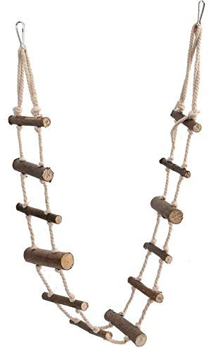 Goick Pet Rope Ladder-Pet Hamster Soft Long Rope Ladder Parrot Squirrel Suspension Bird Toy