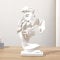 NORHOR Pärchen-Statue Kreative Kussskulptur Abstrakte Kunst Paar Skulptur Heimdekoration Harz Dekoration Romantische Statue Verwendet für Heimdekoration Hochzeit Geschenk (Weiß)