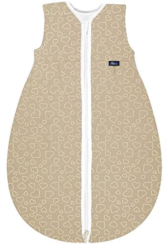 Alvi Mäxchen Schlafsack Light Hearts Nature 110 cm