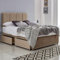 ComfoRest - Sleek 4FT Small Double Bed with Mattress & 2 Drawers | Practical Set for Compact Bedrooms | Sturdy Frame for Everyday Comfort | Chic Divan Design for Modern Spaces (Mink Plush)