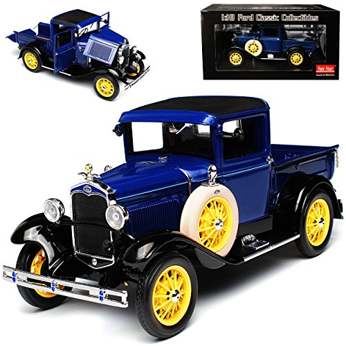 Sun Star Ford Model A Pick-Up Blau 1928-1931 1/18 Modell Auto