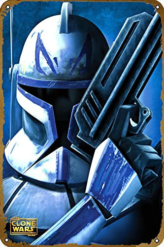 Captain Rex Poster, TV-Show, Retro-Blechschild, langlebig, Wandkunst, Dekor, Film, Metallschild, Zuhause, Vintage, Schlafzimmer, Dekoration, Schild, 20,3 x 30,5 cm