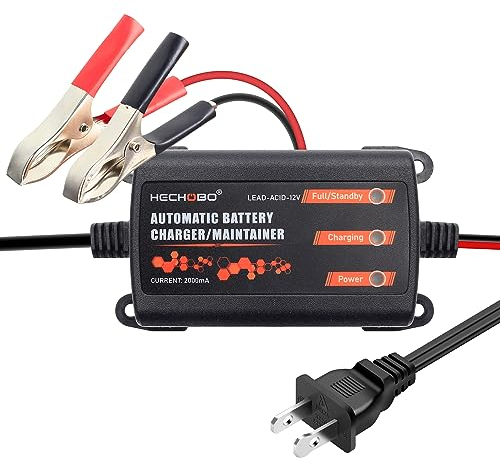 12V Battery Charger and trickle Chargers, Multipurpose Set for Charging Boats Motorcycles ATVs Riding Mowers & Car Truck SUV (2 pcs.)
