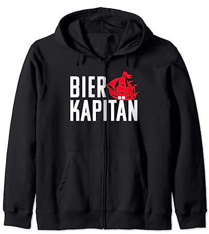 Bier Kapitän - Party Verkleidung Apres Ski Gruppenoutfit Fun Kapuzenjacke