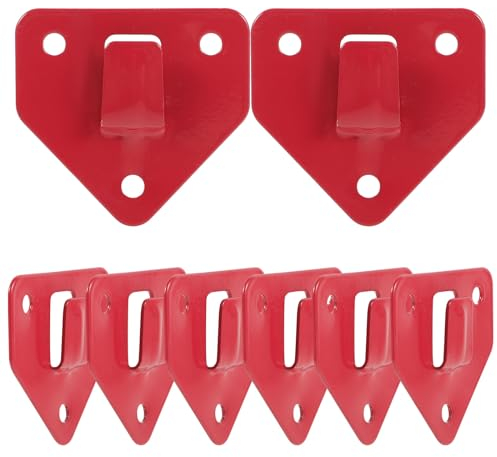 SEWOART 8pcs Wall Mount Fire Extinguisher Bracket Hooks Heavy Duty Iron Holder for Secure Fire Extinguisher for Home Office Shop Hotel