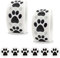 2 Rolle/1000 Stücke Hunde Pfoten Druck Aufkleber Bärentatze Etiketten Aufkleber Welpenpfoten Aufkleber Pet Gift Sticker Für Kinder Party Dekoration Umschlagsiegel Tiermodellierung Wandtattoo (Schwarz)