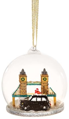 London Weihnachtskugel mit Fahrerhausfahrt