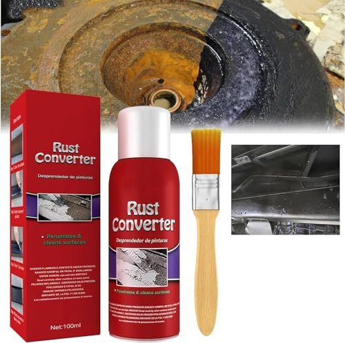 YuuFcy Auto Rostumwandler,Rostentferner Metall, Wasserbasierter Metall Rost Entferner Mit Bürste, Rust Converter, Rostumwandler Metallic,Rostentferner Rust Remover, Schnell Wirkende Rostbehandlung
