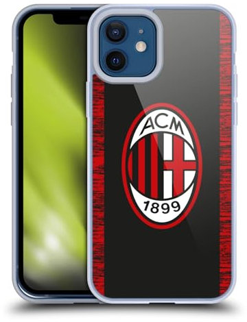 Head Case Designs Licenza Ufficiale AC Milan Third 2018/19 Kit Crest Custodia Morbida in Gel Compatibile con Apple iPhone 12 / iPhone 12 PRO E Compatibile con Magsafe Accessori