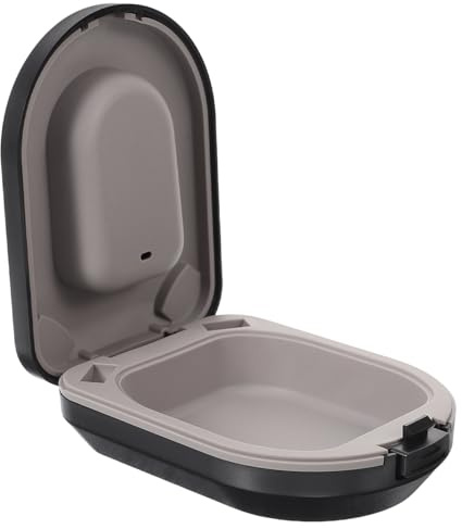 FRCOLOR Hearing Aid Case Portable Protection Box with Shockproof Silicone Cushion for Behind the Ear and in-Ear Hearing Devices Compact Storage for Travel and Daily Use