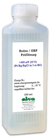 ELVO Redox ORP 468mV 250 ml Kalibrierlösung Pufferlösung