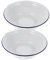 GRADENEVE 2 Stück Alte Tiefe Emaille Schüssel Küchenbecken Rührschüssel Retro Emaille Becken Retro Schüssel Vintage Teigschüssel Vintage Becken