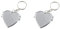 VALICLUD 2 Pièces Porte-Clés Avec Miroir Mini Miroir Porte-Clés Miroir De Poche Porte-Clés Miroir Cosmétique Porte-Clés Avec Miroir