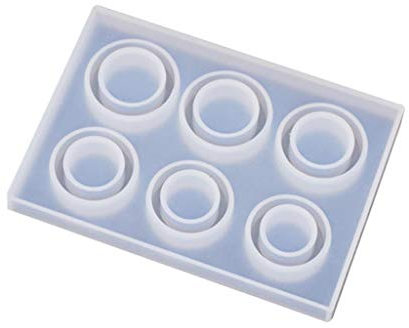 BHFYOB Einzigartige Ring-Schmuck-Gussform aus Kristall-Epoxid-Silikon zum Basteln, für Paare, Ringe, Anhänger, Schmuck, Schlüsselanhänger, Geschenke