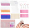 Press on Nails Prep Kit - 20PCS All-in-One Tool Set with Glue, Remover, File, Buffer, Prep Pads, Adhesive Tabs & Wood Stick + Instructions
