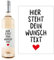 1M® Personalisiertes Weinflaschen-Etikett - Geschenke für Frauen & Männer - ideale Überraschung für deine Liebsten - Geburtstagsgeschenk, Abschiedsgeschenk, kleine Geschenke (#13-Dein-Text-Herz)