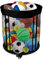 Diegimr Ball Storage Bin, Basketball Rack Rolling Ball Storage Cart Sports Equipment Organizer with Wheels for Garage Gym School Home Indoor Outdoor Ball Holder for Football, Soccer, Volleyball