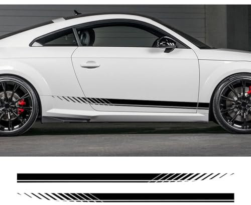 2 STÜCKE Autotür Seitenaufkleber, für Audi A3 8P S3 8V A4 B8 B6 A6 C6 C5 C7 Q2 Q3 Q5 Q7 Q8 Auto Zubehör Vinyl Film Aufkleber