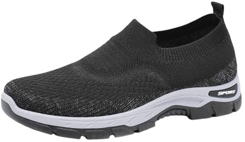 Zapatos para hombre, zapatillas sin cordones, anchas, zapatillas de correr para hombre, para exteriores, zapatillas de trail running, zapatillas deportivas ligeras, cómodas, zapatillas de fitness,