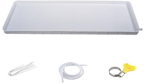Hvac - Vaschetta di scarico portatile, con set di scarico, forte capacità portante e non facile da deformare, adatta per la maggior parte dei condizionatori d'aria (grande)