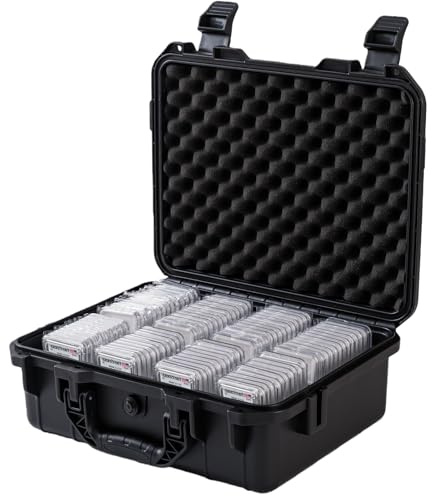 Comlly Graded Coin Slab 88~110 Case Fits PCGS, NGC & More - Travel Holder Case for Storage, Transport, & Organization of Coin Collection