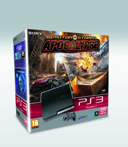 Console PS3 320 Go Noire + Motor Storm : Apocalypse 3D