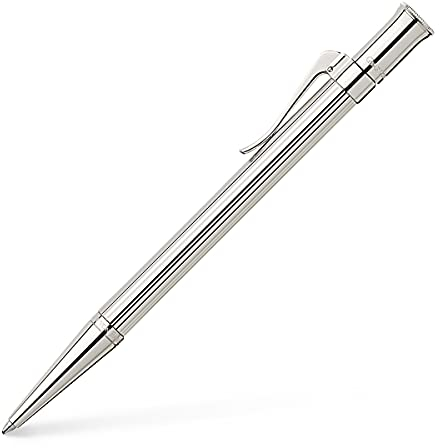 Graf von FABER-CASTELL 145532 - Drehkugelschreiber Classic, platiniert, Strichbreite B