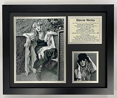 Legenden Sterben Nie Stevie Nicks gerahmtes Foto Collage, 11 von 35,6 cm