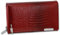 SilberDream Geldbörse Portemonnaie, Querformat Croco Leder rot OPJ712R, ohne, Rot