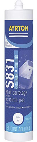 Mastic silicone acetique blanc