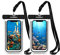 ivoler Waterproof Phone Pouch, 2-Pack IPX8 Universal Fluorescent Design Waterproof Case Dry Bag for swimming Compatible for iPhone 15 14 13 12 11 Pro Max XR,Samsung,Huawei etc up to 7(Black+Black)
