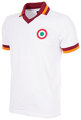 AS Roma, 1980-81 Away Retro Football Unisex – Adulto, Black/Red, S