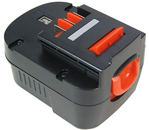 Trade-Shop Premium Tool Battery 12 V 2000 mAh Ni-MH for Black & Decker SS12 SS12CR EPC12 H1 Replaces Black & Decker A12EX A1712 HPB12 BPT1047 FS120BX A12 FSB120
