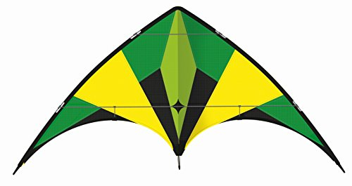 Günther Flugspiele 1084 - Sportlenkdrachen Active Loop, ca. 160 x 80 cm, Drachen aus reißfestem Ripstop-Polyester, für Kinder ab 10 Jahren, inkl. hochwertigen Schnüren auf Lenkrollen