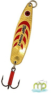 Mepps Syclops - Cucharilla con forma de corazón, color rojo