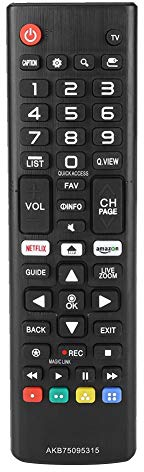 VBESTLIFE TV-Ersatzfernbedienung, Universal Fernbedienung Ersatz für AKB75095315 LED und LCD Smart Digital TV Box Fernseher Audio Voice Controller.