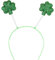 dressforfun 302547 - St. Patrick's Day glitzernde Kleeblätter, biegsamer Haarreif, grün