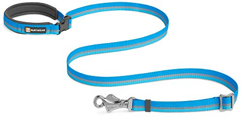 RUFFWEAR Crag Hundeleine, Kann in der Hand Gehalten oder um die Hüfte Getragen Werden, Reflektierende und Verstellbare Leine, Dämmerungsblau