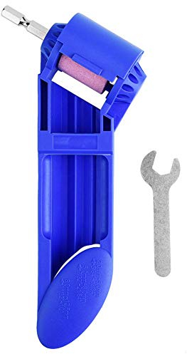Afilador para brocas de taladro portátil, afilador multifunción de corindón afilador para brocas de taladro, herramienta eléctrica profesional + 1 llave inglesa
