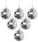 DQZSY 6 Stück 5 cm Discokugel Dekoration hängende Spiegel Ornamente Bar Party Hochzeit Weihnachtsbaum und Musik Festivals Dekoration