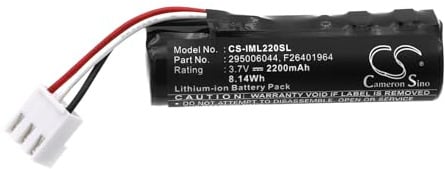 TECHTEK Batteria 2200mAh compatibile con [Ingenico] Iwe280, IWL220, iWL220 GPRS, iWL250, iWL250 Bluetooth, GPRS, iWL251, iWL251 NFC, iWL252, iWL255, iWL280, IWL280 Bluetooth, IWL280 Touch, FBA