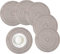 HEYOMART 6er Set Platzsets Rund Geflochtene Tischsets Abwaschbar Regenbogengrau Rund Platzsets Waschbar Hitzebeständig Platzdeckchen Weihnachten für Hochzeit, Fest, Küche, Dekor - 38cm