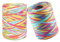 Niaciswe Bast Band Geschenkband Bunt 2 Rollen Bastband Raffia Paper Schnur Papierbänder Papier Bindfäden für Geschenkverpackung DIY Handwerk