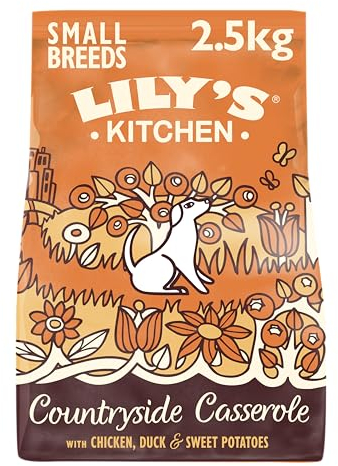 Lily's Kitchen Mit natürlichen Zutaten hergestellt Für ausgewachsene Hunde kleiner Rassen Trockenfutter Huhn & Ente Getreidefreie Rezeptur 2.5kg