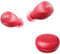JVC Compact and Lightweight Gumy Mini True Wireless Earbuds Headphones, Long Battery Life (up to 23 Hours), Sound with Neodymium Magnet Driver, Water Resistance (IPX4) - HAA6TR (Red)